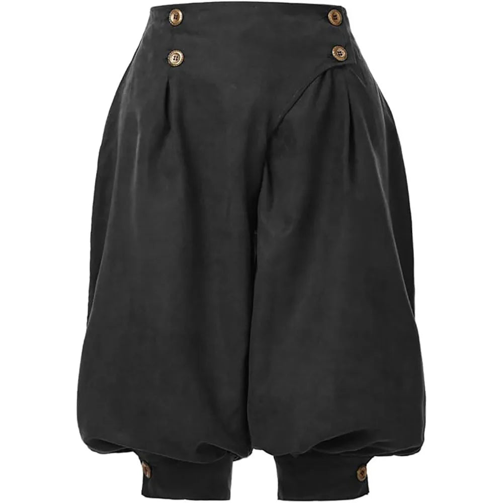 Pirate Pants Women Medieval Renaissance Viking Cosplay Costume Loose Pants Horseman Peasant Castaways Costume Bloomers Trousers