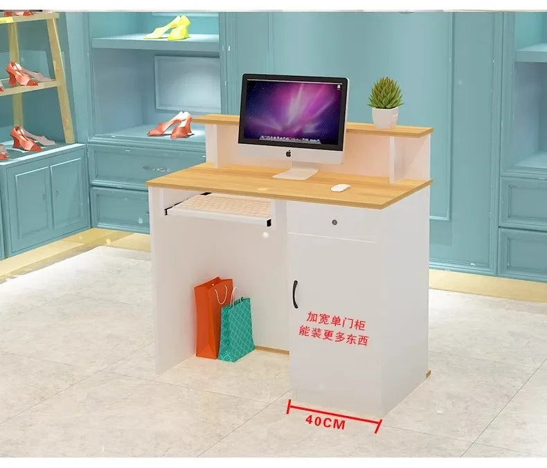 Modern Salon Bar Counter Simple Beauty Small Clinic Hair Salon Reception Desk Escritorio De Recepcion Commercial Furniture