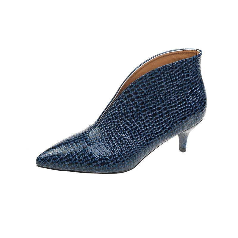 Women Boots High-heeled Shoes 2024 Spring Autumn New Fashion Pointed Thick High Heels Boots Women Shoes Comfortable Temperament