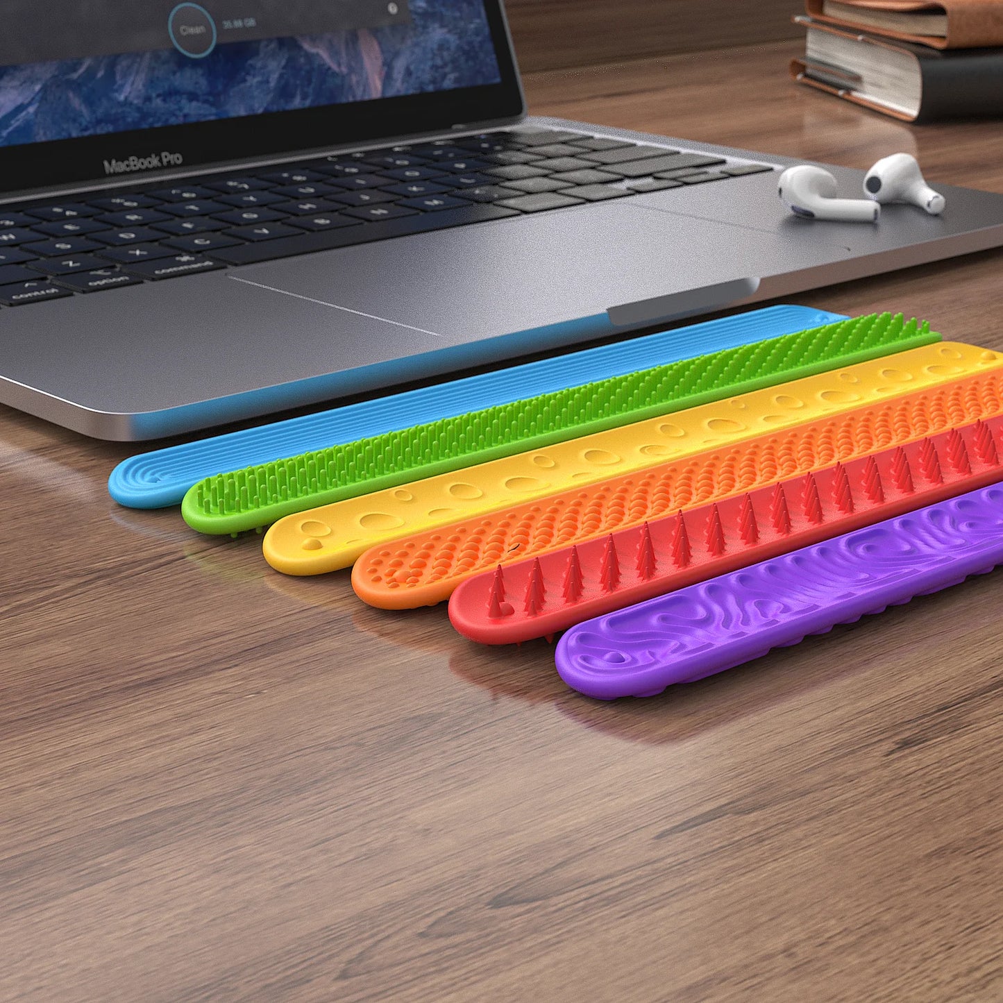 6PCS Fidget Toys Slap Bracelets Sensory Toys with Autism Textured Anxiety Relief Items for Adults Calm Down Classroom Toys