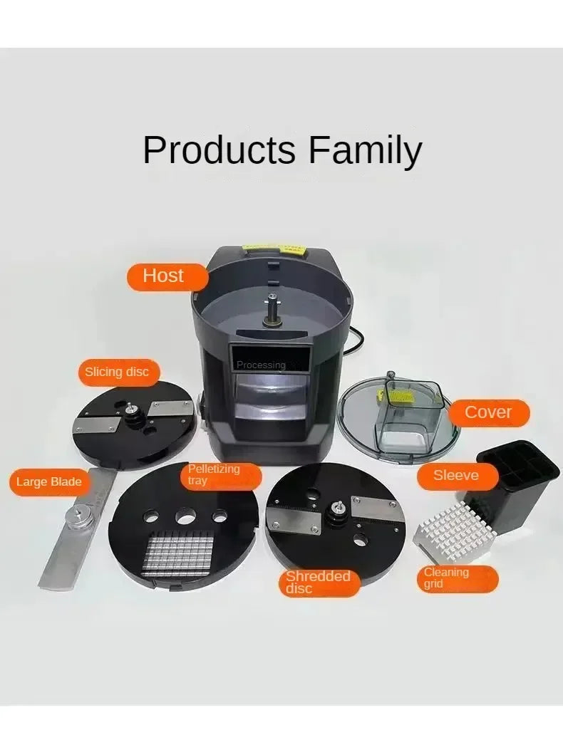 Vegetable Cutter Commercial High Power Family Party Multifunctional Automatic Dicing Slicing Shredding Chopp Vegetable