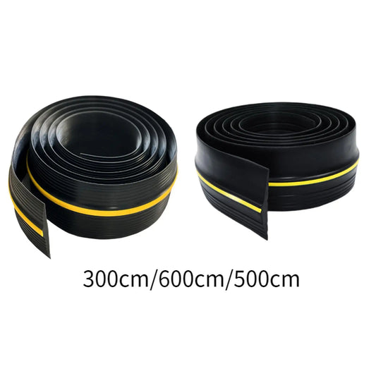Garage Door Bottom Threshold Seal Strip Waterproof Weatherstrip Windproof Easy Cut Weatherproof Lightweight Weather Stripping
