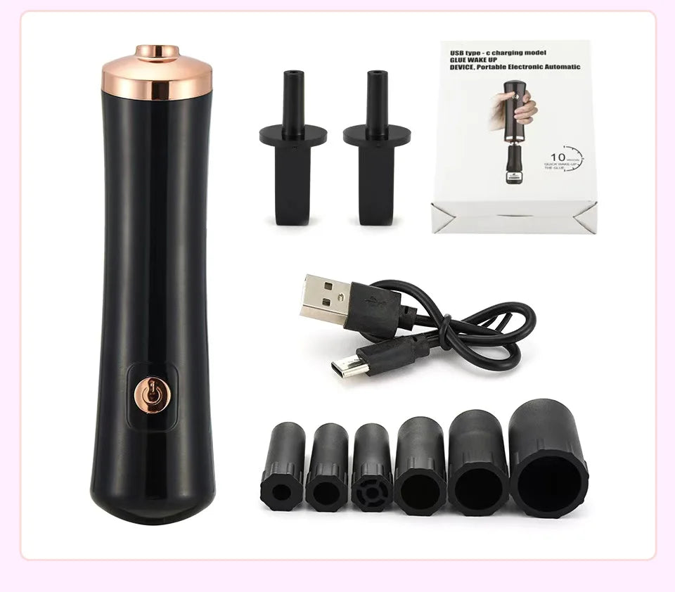 Portable Eyelash Glue Shaker USB Electric Wake-up Device for Nail Polish Tattoo Ink Pigment Liquid Shaking Machine Eyelash Tools