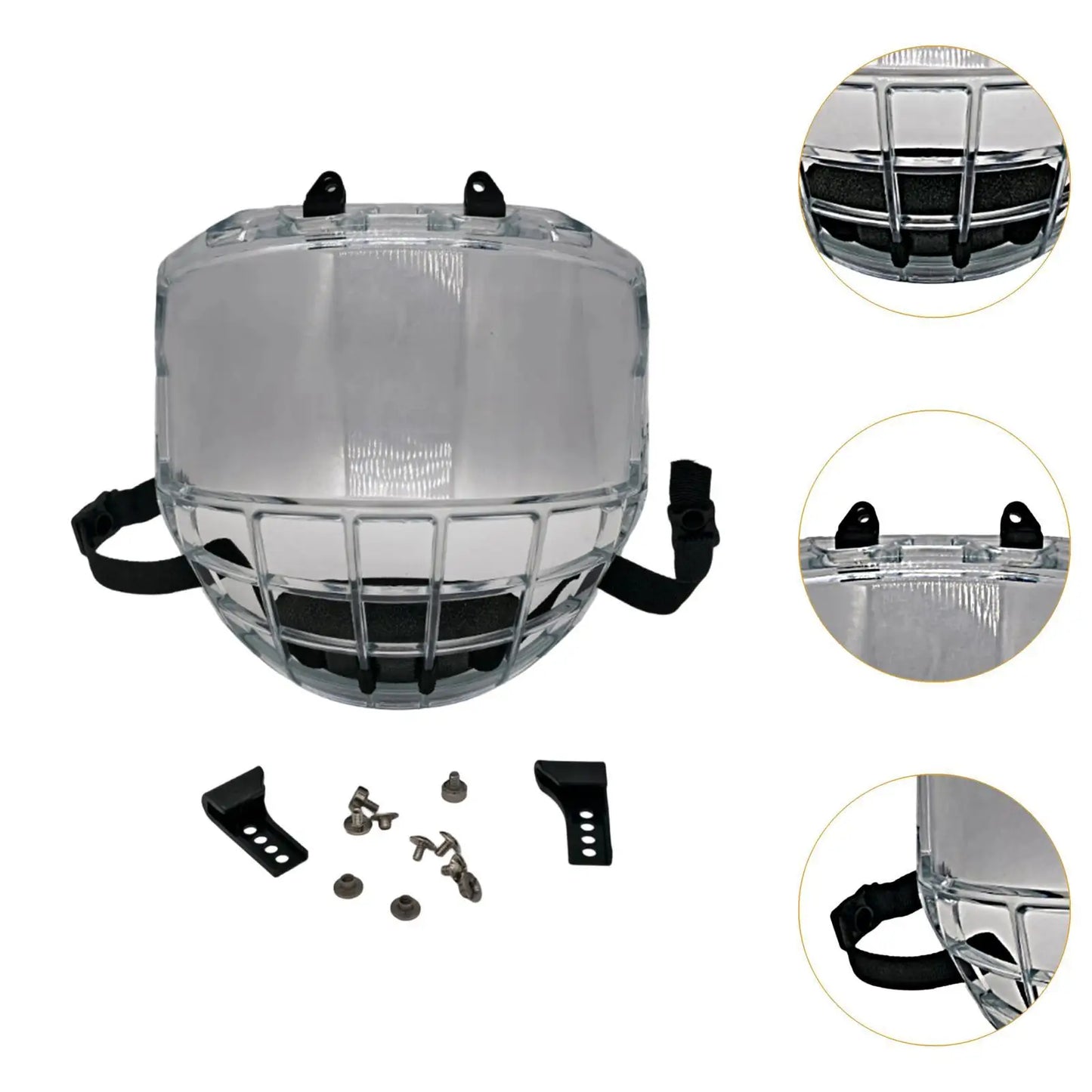 Ice Hockey Helmet Full Shield Visor Replacement Breathable Practical Durability Professional Easy to Install Accessory Anti Fog