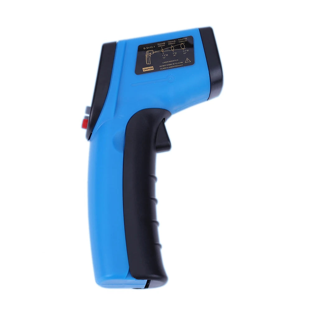 Digital Infrared Thermometer Laser Industrial Temperature Gun Non-Contact with Backlight -50-380°C（NOT for Humans）Battery not in