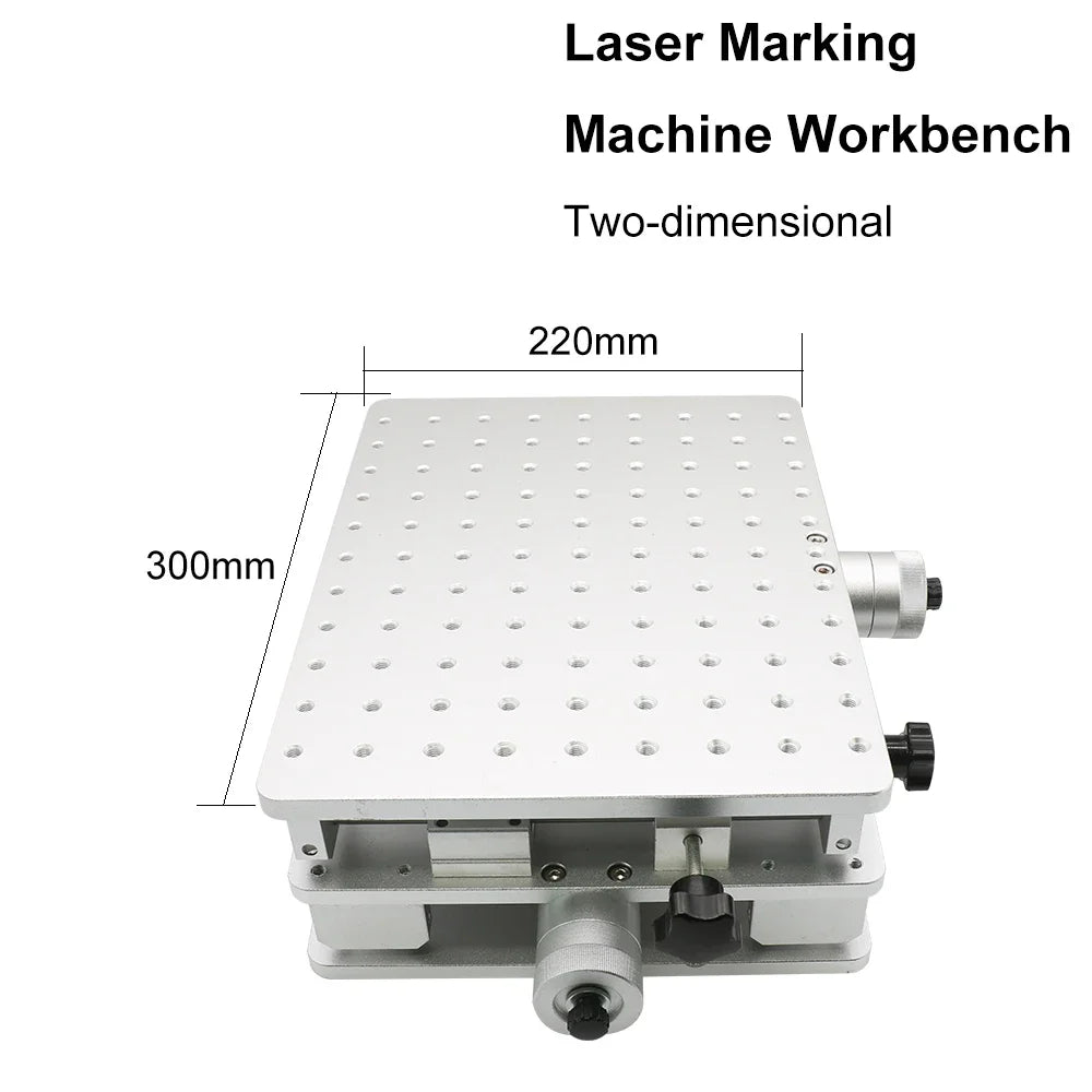 HAOJIAYI 1064nm Fiber Laser Marking Engraving Machine 2 Axis Moving Table Portable Cabinet Case XY Table