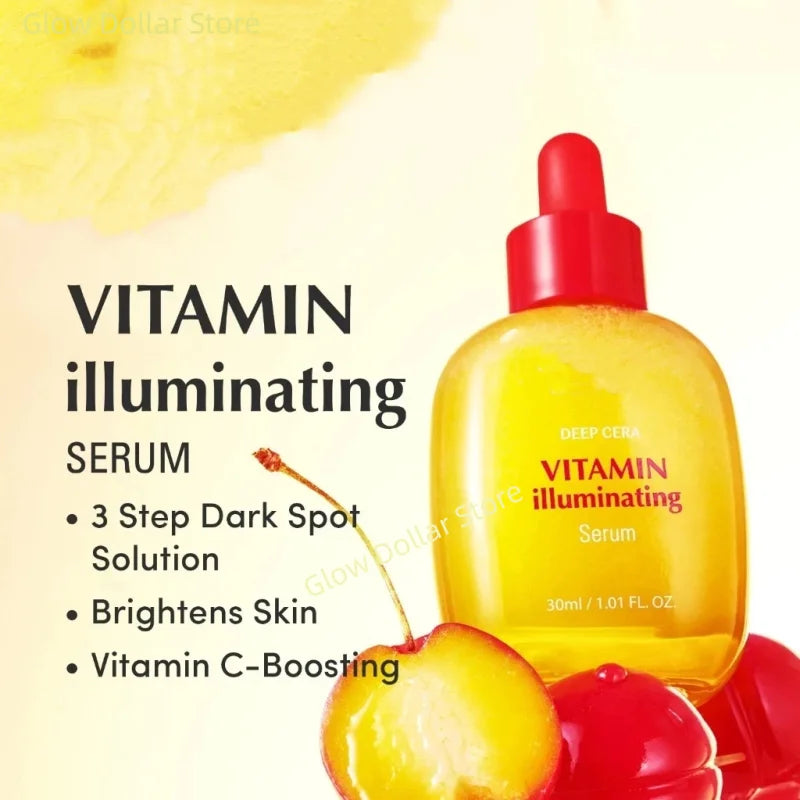 Korean Skin Care Vitamin Illuminating & Bakuchiol Face Serum Vitamin C Niacinamide Anti-Aging Serum Brightening Firm Skin 30ml