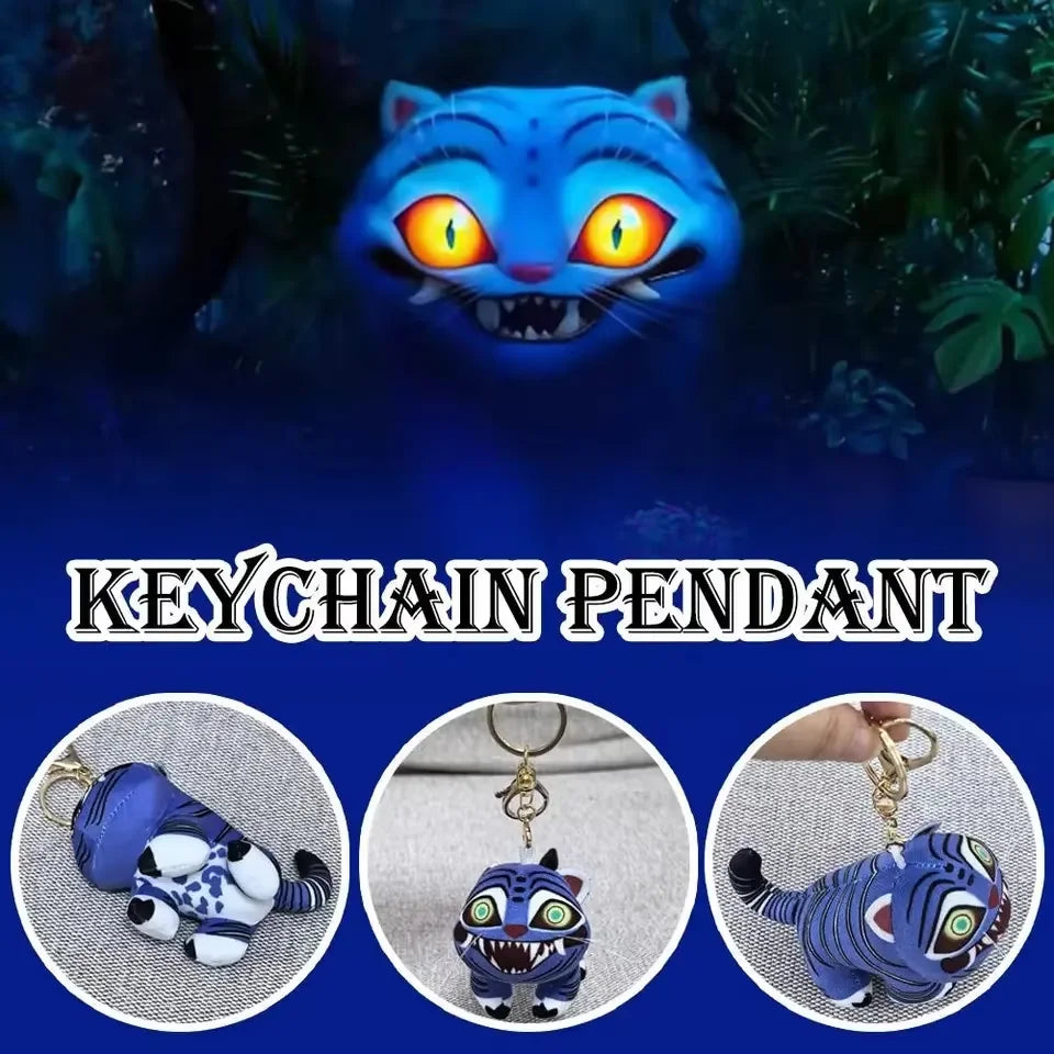 2025 Hot Anime Movie Kpop Demon Keychain Tiger Pendant Keyring Backpack Hanging Decorations Halloween Carnival Props Kids Gift