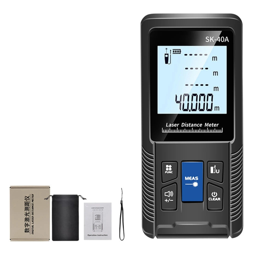 1PC Portable Handheld Lasers Measure Tape Tool Digital Display Distance Meter Intelligent Rangefinder 40m 50m 70m 100m 120m