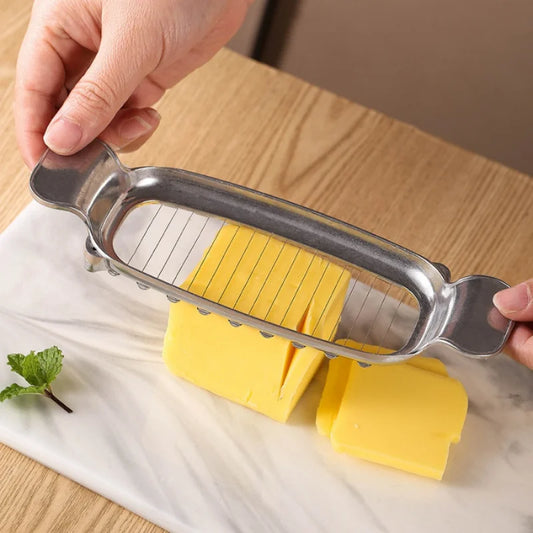 1Cheese Slicer Kitchen Butter Cutter Egg Foie Gras Vegetable Fruit Divider