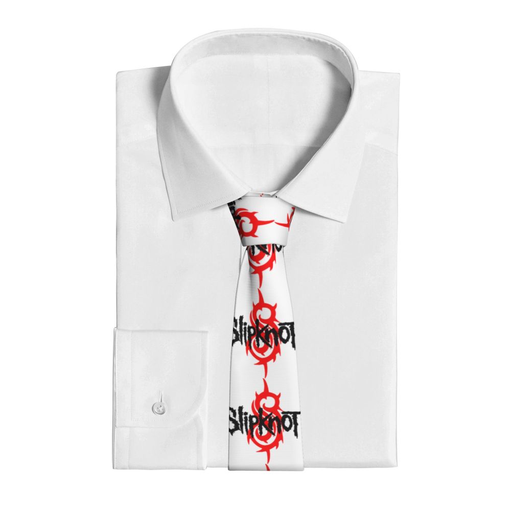 Slipknots Neckties Men's Customized Silk Heavy Metal Rock Music Gift Neck Tie for Office