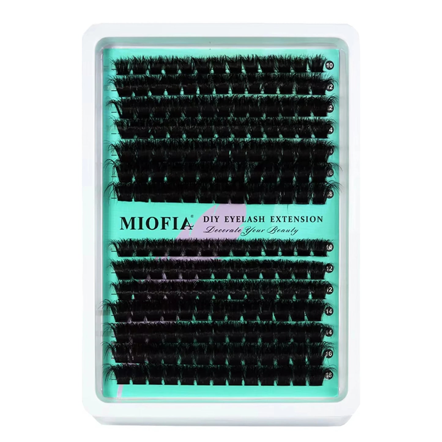 150D/100D/80D/50D Mink Eyelashes 1 Box/14 Rows Natural DIY Eyelash extension 3D Russia Individual Eyelash Cluster Lashes Cilia