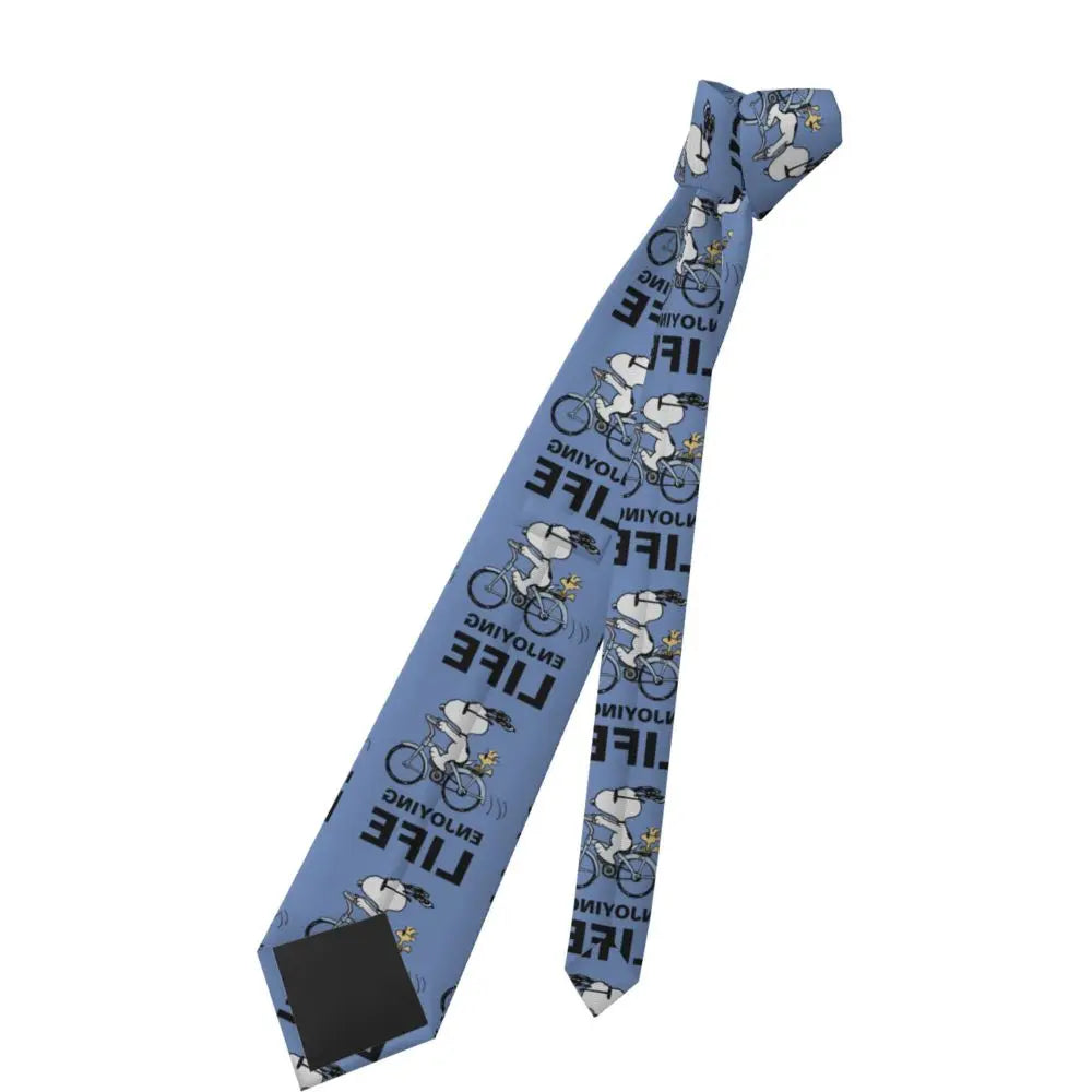 Personalized Fashion S-Snoopys Neckties Men Silk Cartoon Office Neck Tie
