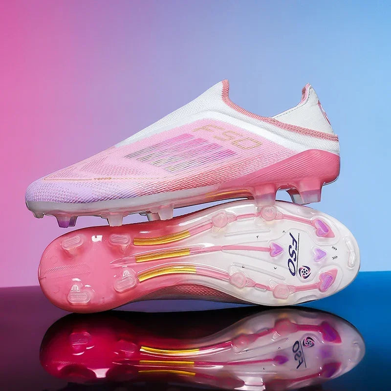Men Football Boots Training Soccer Shoes FG Ultralight Long Spikes Breathable Drop Shipping Match Sport Cleats Indoor Sneakers