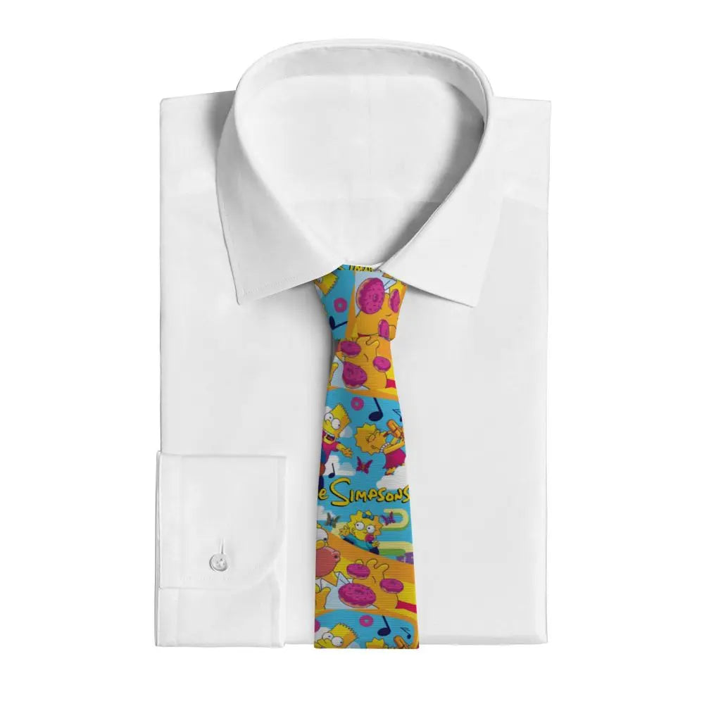 Personalized The S-Simpsones Homer Neck Ties Men Formal Silk Wedding Neckties