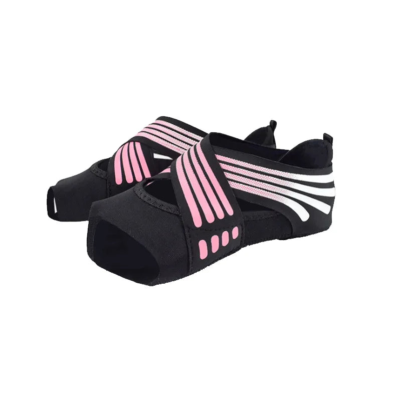 Women's Yoga Shoes with Soft Soles Pilates Shoes Five-Toe Training Yoga Socks Dance Shoes Backless Sock Footwear