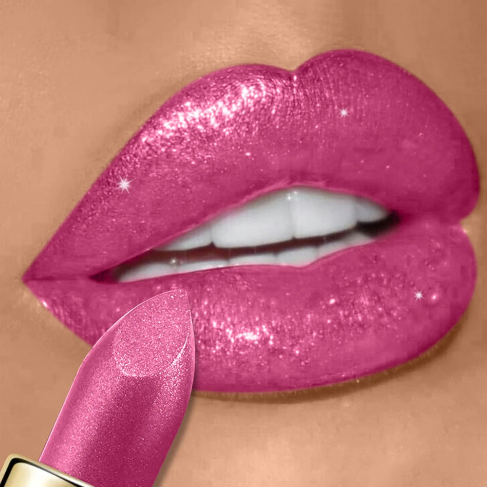 Glitter Lipstick,Sparkling Lip Gloss Lip Balm,Starry Shimmer,Moisturizing Lip Balm,Long-Lasting Lip Makeup Music Festival