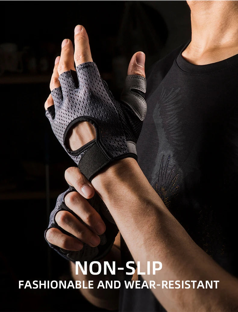 Universal weightlifting and gym gloves for men and women, suitable for exercise, training, sports, fitness, pull-ups, cycling, e