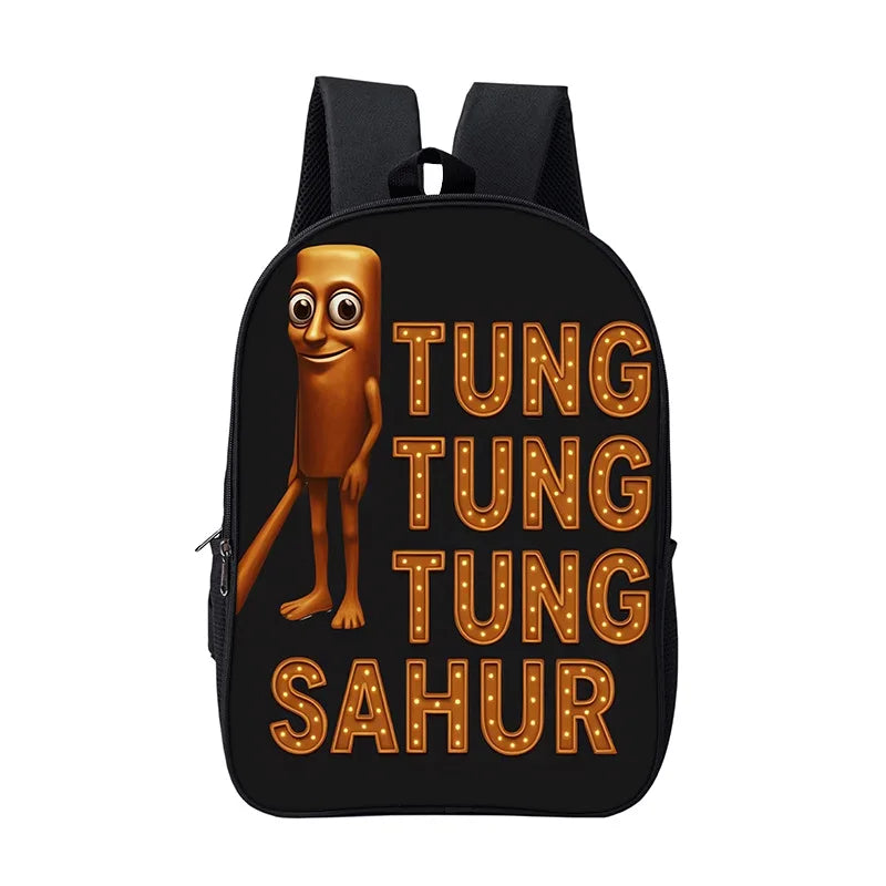 Cartoon Anime Game School Bag for Boy Girls Durable and Softback for Books Bag Italian Brainrot Children Backpack