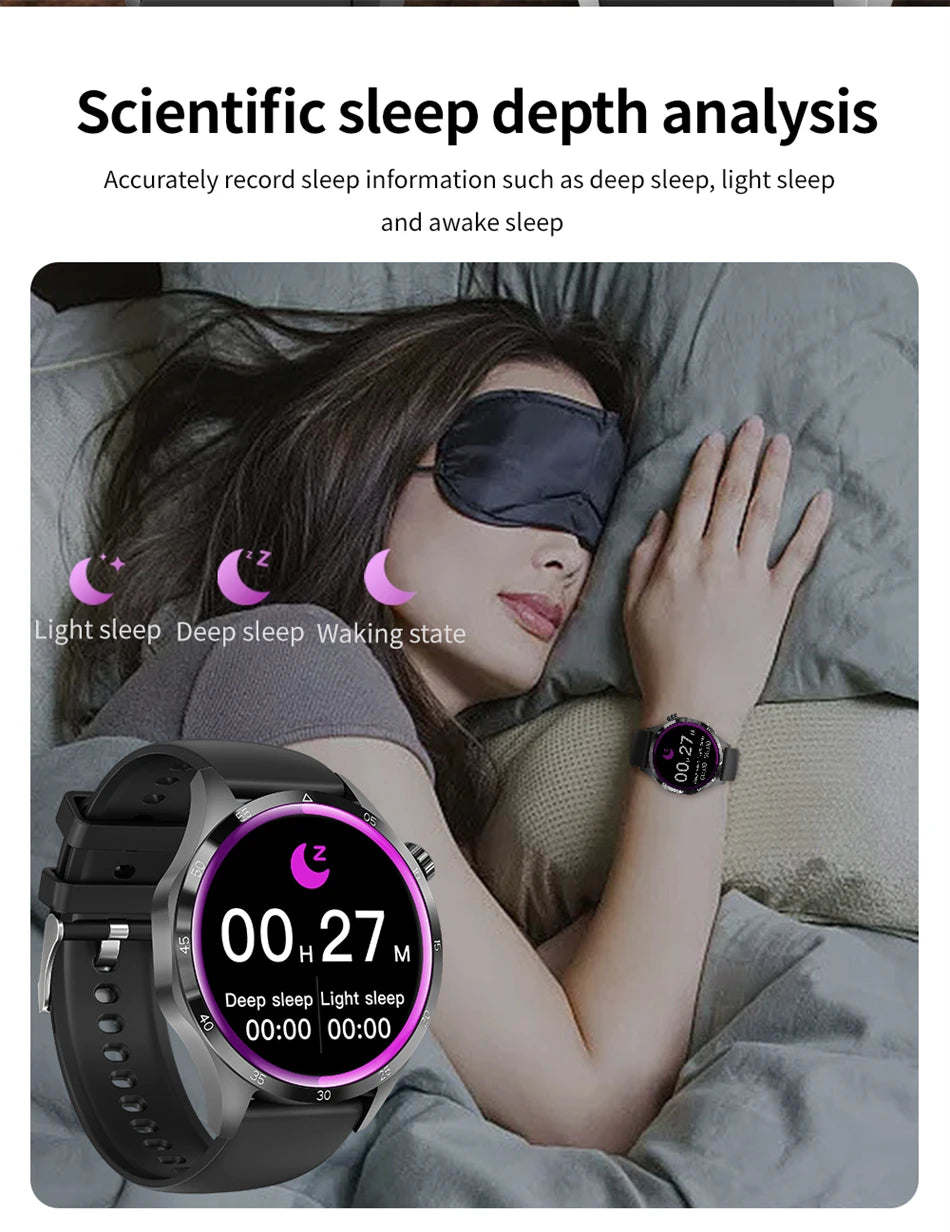 2025 New Men Watch 4 Pro 1.43 inch 360*360 AMOLED HD Screen Bluetooth Call Health Monitoring Men Watch Men For Android IOS clock