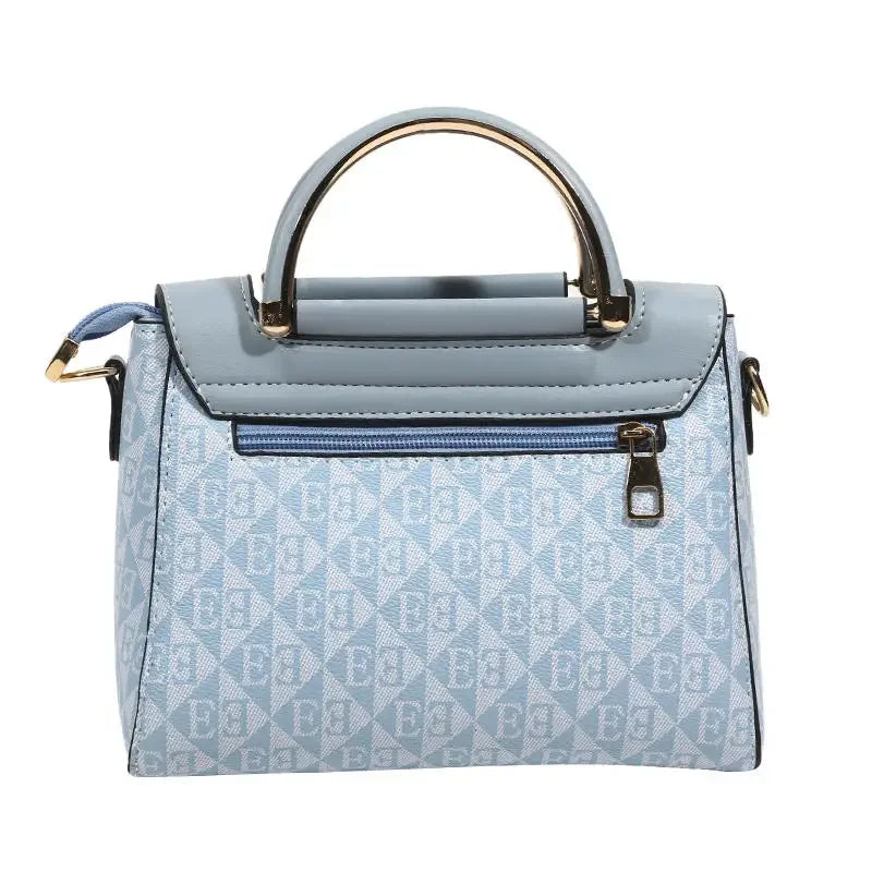 Ladies' handbag 2026 new fashion trend embossed plain style versatile casual shoulder crossbody bag.