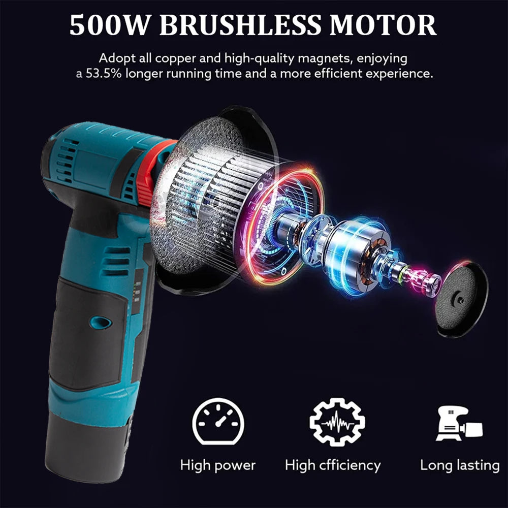 Cordless Electric Grinder 19500rpm Handheld Polishing Grinding Machine Diamond Cutting Power Tool 12V Battery Rechargeable