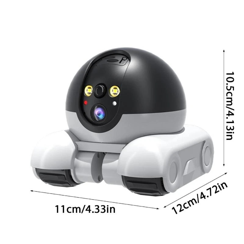 Treaded Wheel Pet Camera 1080P Real Time App Controlled For Pet Dogs Cats