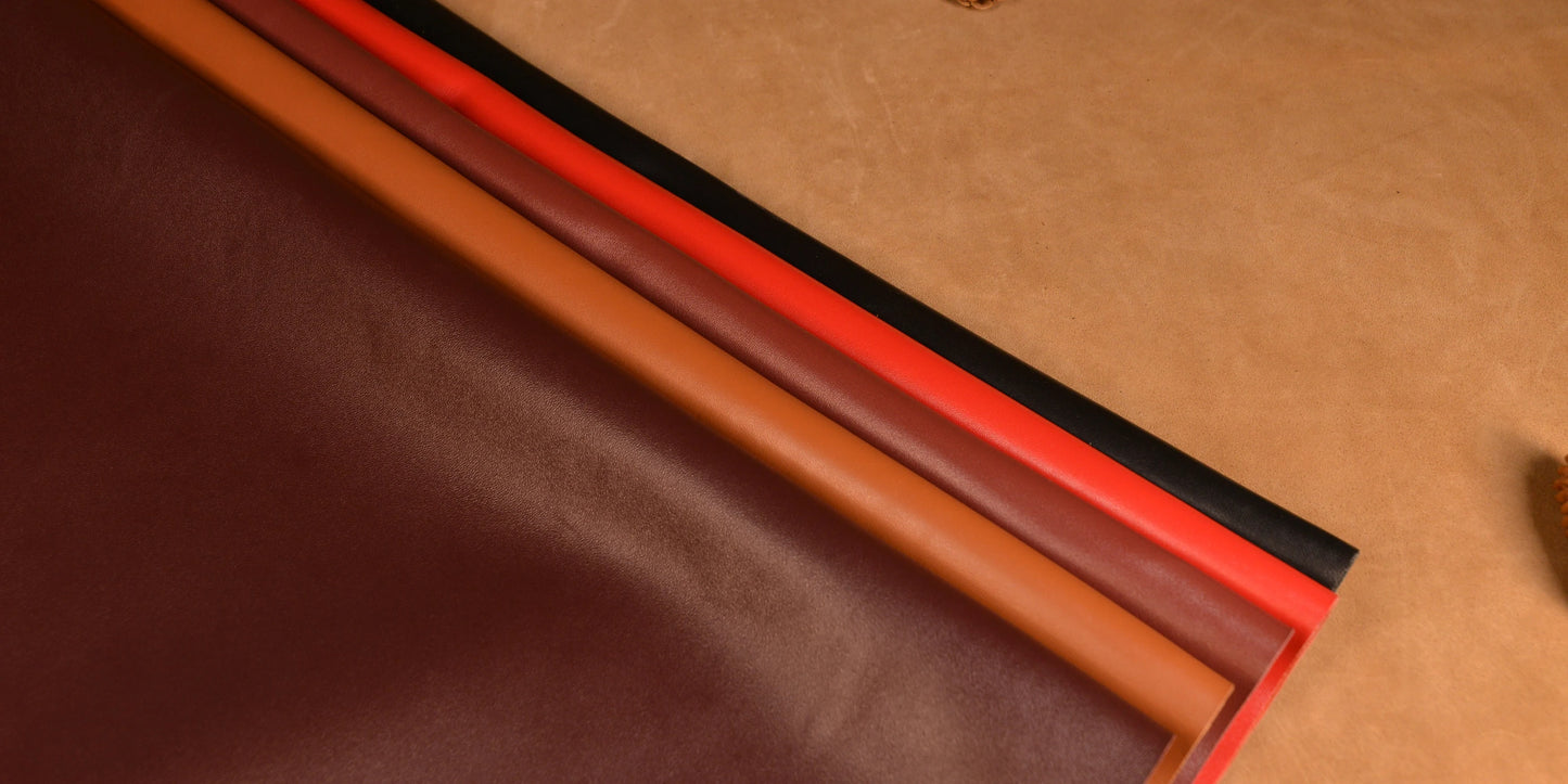 1mm thickness Lambskin Leather Sheet, Soft Sheepskin Tooling Leather Pieces for DIY Sewing, Workshop, Book Cover