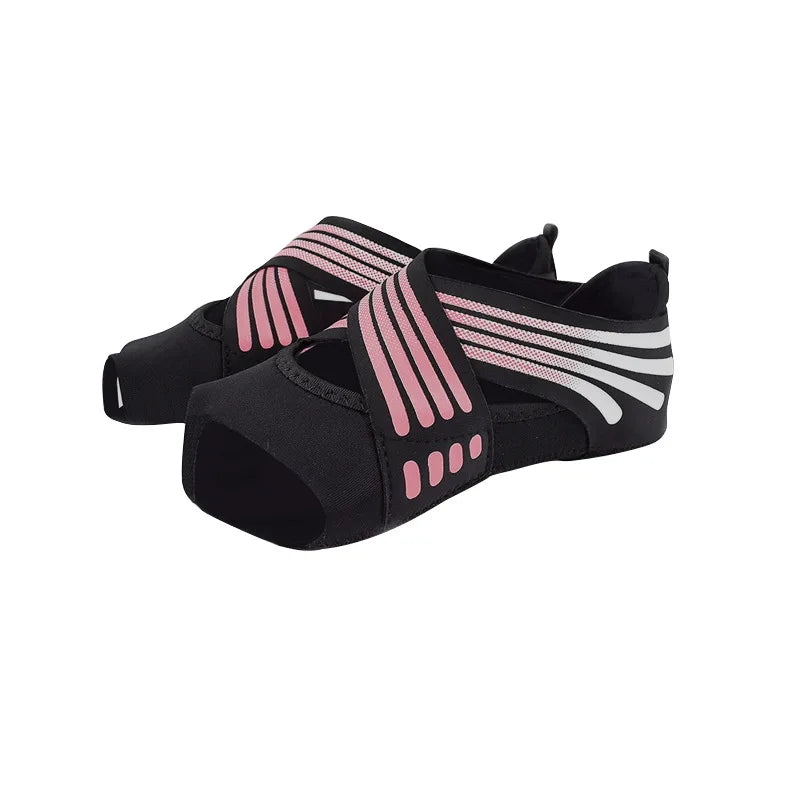 Women's Yoga Shoes with Soft Soles Pilates Shoes Five-Toe Training Yoga Socks Dance Shoes Backless Sock Footwear