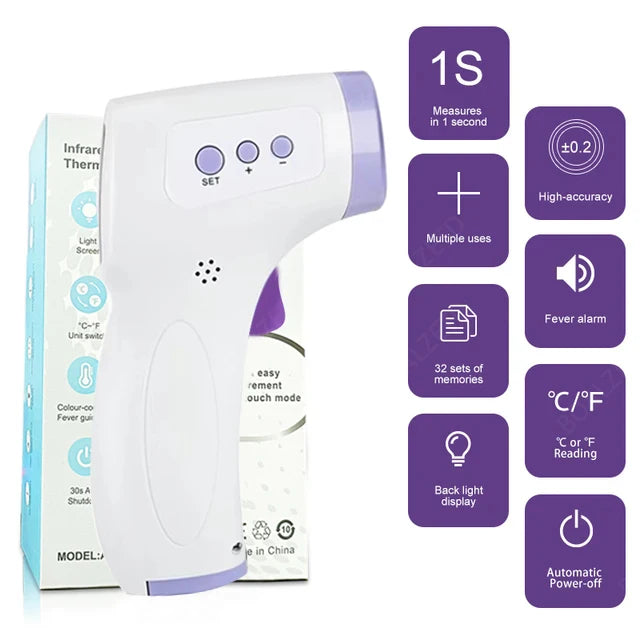 New Digital Thermometer Household Temperature Measurement Medical Non-contact Infrared Laser Temperature Gun Tester-50-500