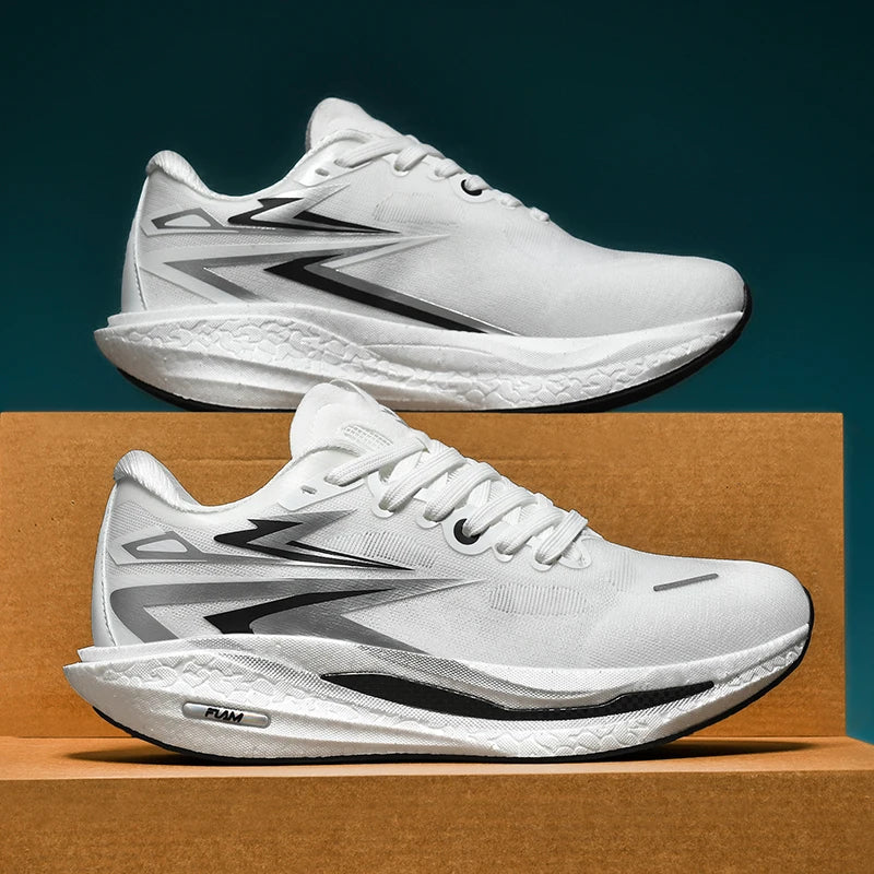 Running shoes for Outdoor use, Fashionable for Both Men and Women, Comfortable and Breathable sports and Casual shoes. black 10