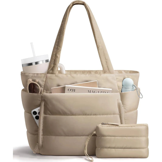 Women Tote bag large-capacity shoulder bag multi-functional travel toiletry makeup bag