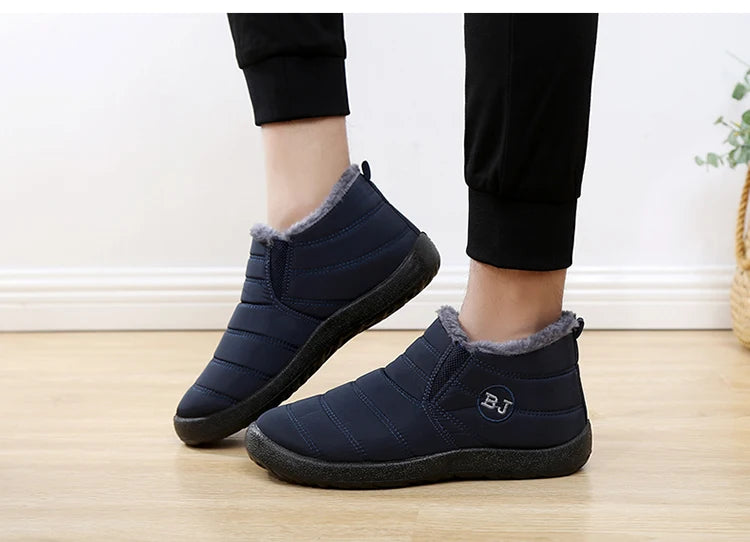 Fashion Men's Snow Boots Ankle High Keep Warm Shoes for Cold Winter Waterproof Outdoor Snow Comfortable Men's Work Boots 2026