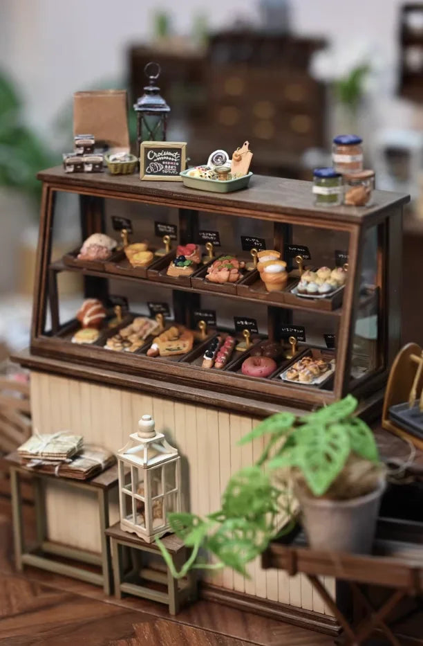 French Storage Furniture Set  StowCraft Realistic 9-Grid Cabinet Folding Garden Table Storage Display Unit 1/6 Dollhouse Diorama