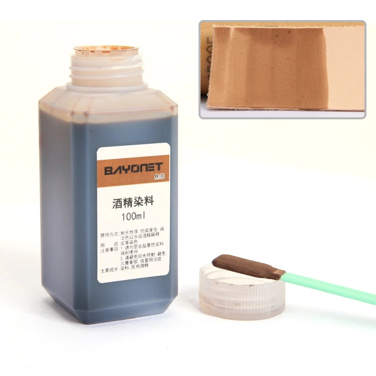 100ml 16 Color Leather Alcohol Dye Can Be Diluted Dyeing Paint DIY Leather Products Vegetable Tanning Repair Refurbished Dyeing