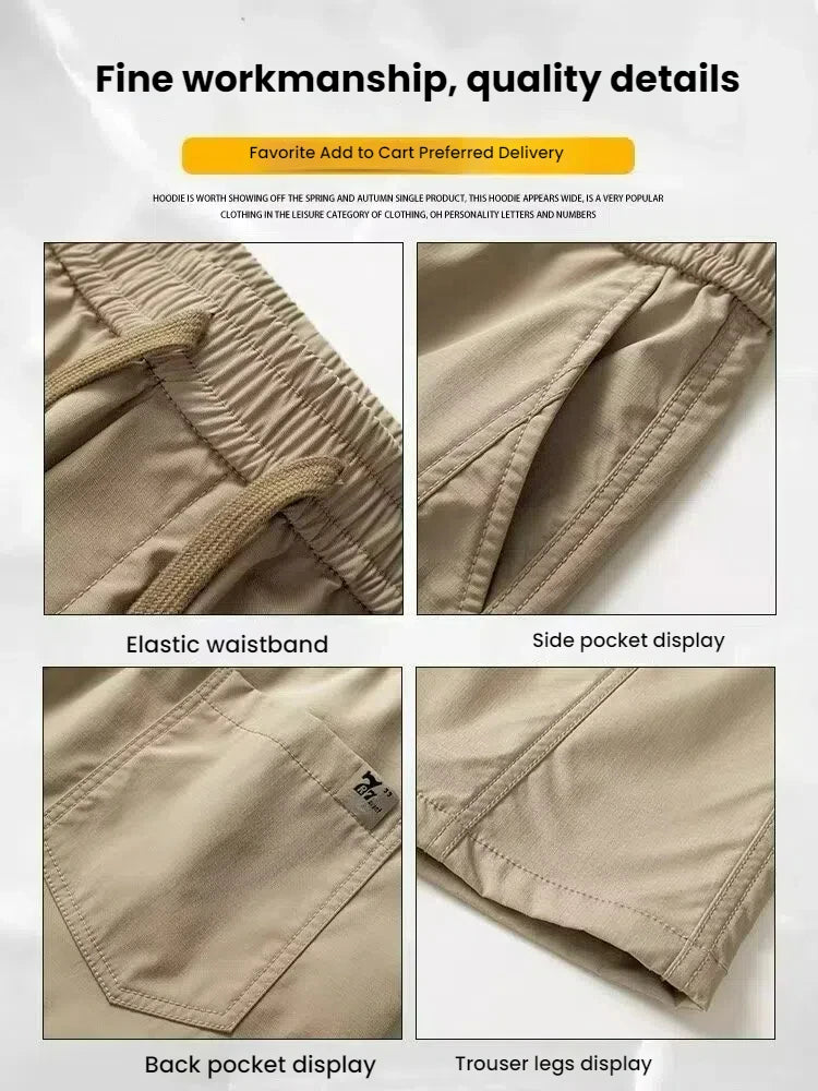 Working pants for men's new loose straight trousers for work wear-resistant and dirty American charge casual pants