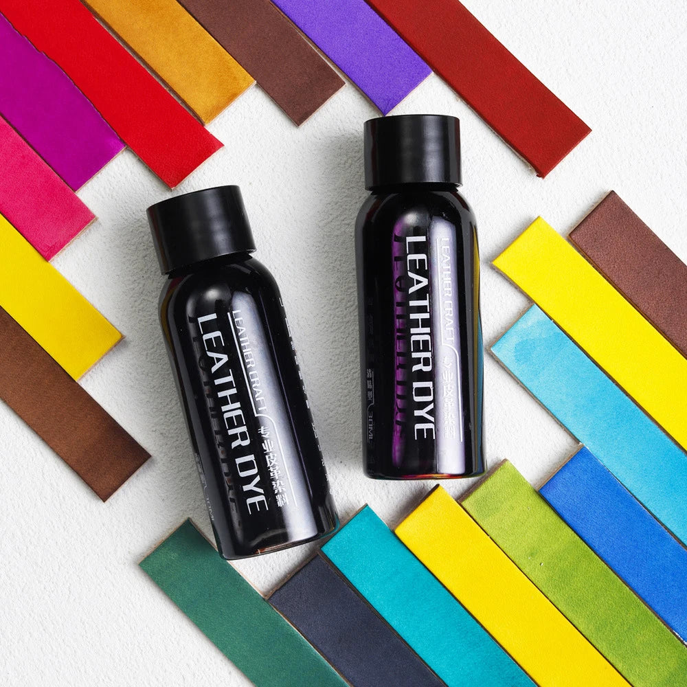 Leather Dye Color Paint DIY Leather Art Leather Product Refurbishment Dyeing Agent Adjustable Diluted Alcohol Leather Dye