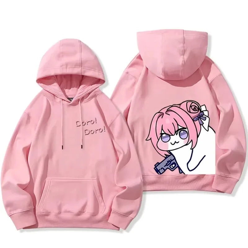 Doro Character Funny Sweatshirts hoodies Unisex Oversized Fleece warm Casual Print high quality hot product Couples Comfortable