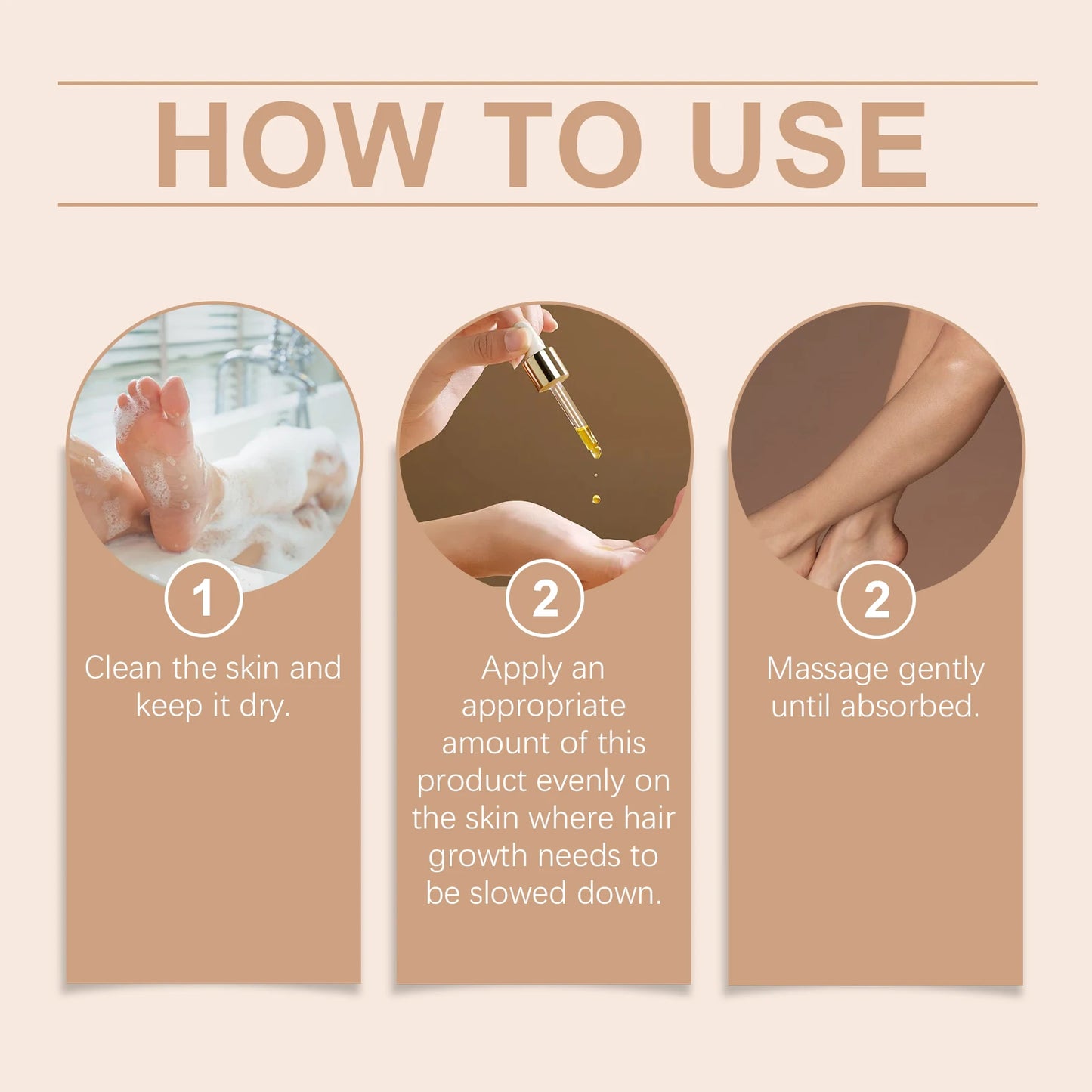 Pure Cyperus Rotundus Oil for Hair Removal Essence Reduce Armpit Arms Body Hair Inhibitor Shrink Pores Smooth Skin Care Serum