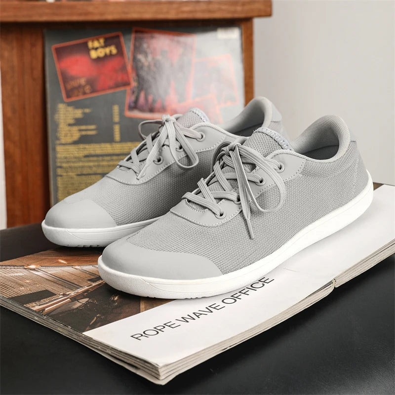 Wide Toe Men's Shoes Women's Wide and Minimalist Barefoot Sports Shoes Rubber Outsole with Loose Sole | Best Relaxing Large Size