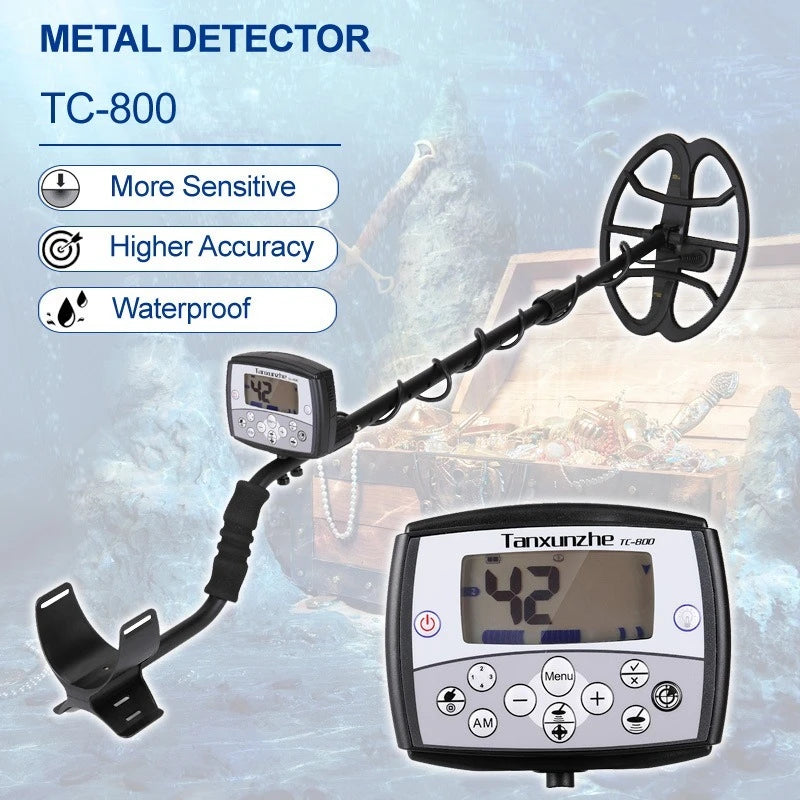 Metal Detector, Underground Depth Waterproof Scanning Gold Detector
