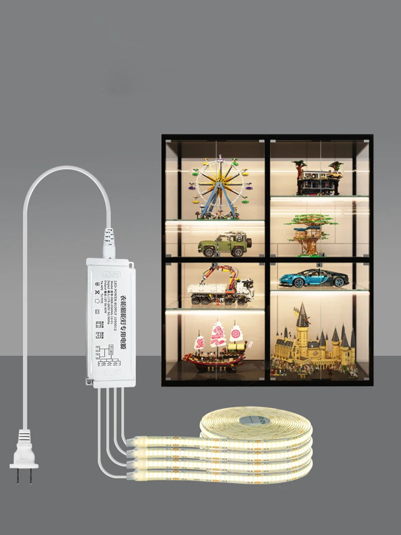 Under Cabinet LED Strip Lights Kitchen Shelf Pantry Showcase Bedroom Wardrobe Closet Backlight Lamp Hand Sweep 3M Sticker