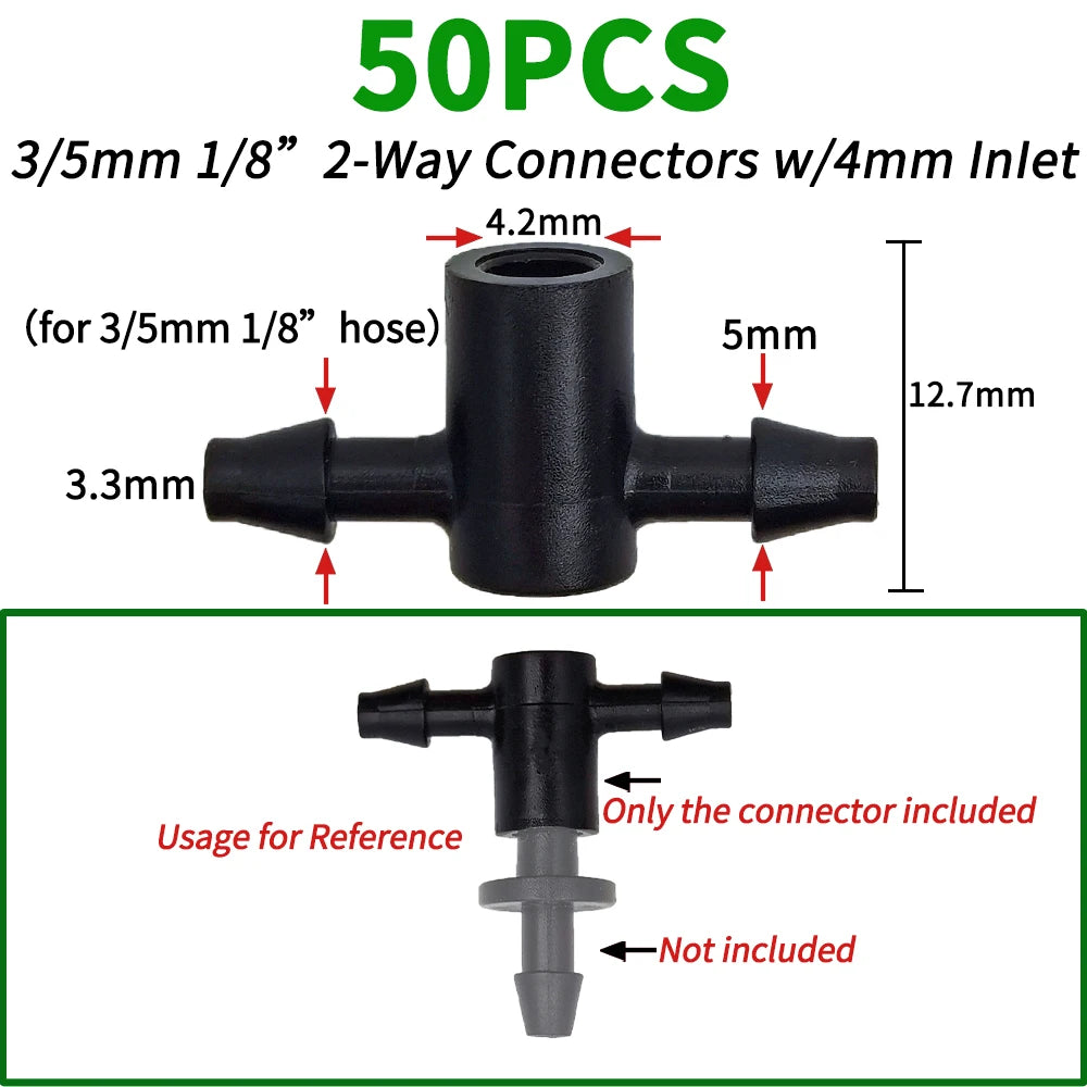 Irrigation 2L/4L/8L Steady flow dripper with 4-way cross Connector Agriculture Drip water irrigation Drip arrow connector 20Sets