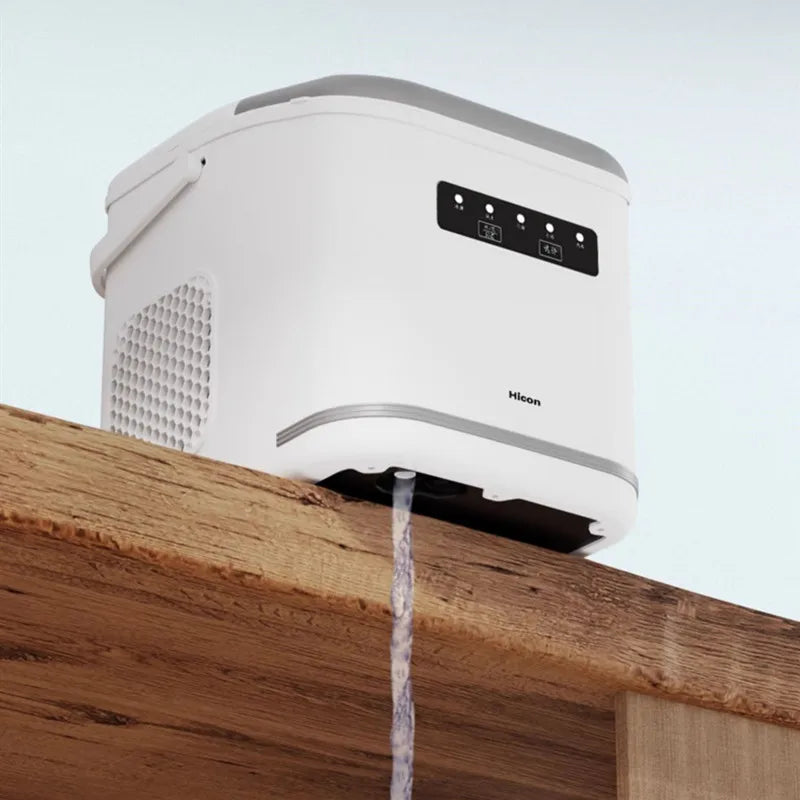 Ice Maker 15KG Automatic Household Mini Ice Cube Machine, Portable Intelligent Quiet Ice Maker for Home Dormitory Outdoor Use