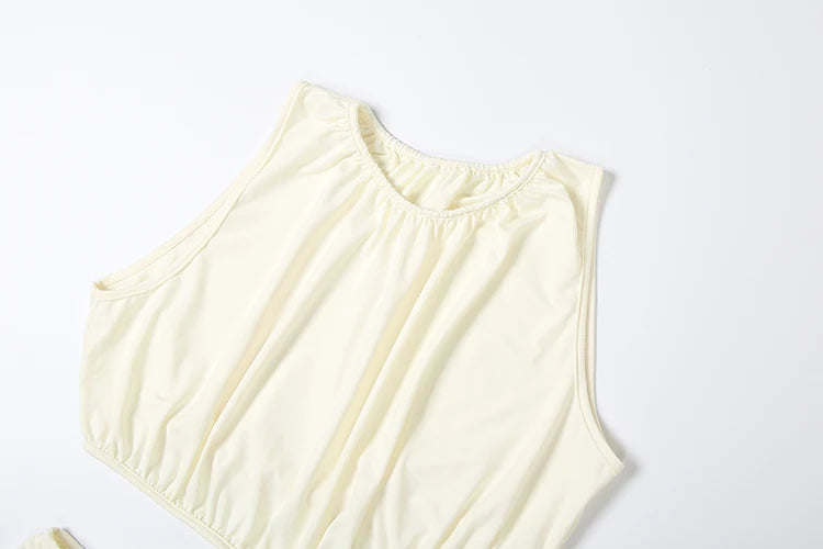 Weird Puss Waistless Chic Dress Women  Metal Trim Sleeveless O-Neck Skinny Elegant Summer Hipster Prom Party Vacation Vestidos