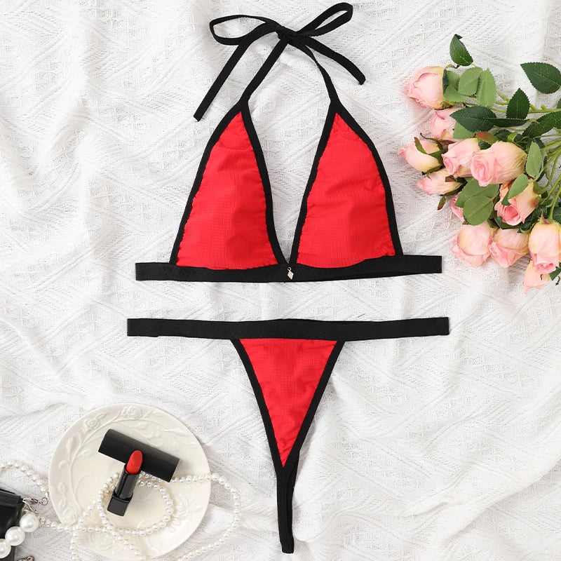 2024 Bathing Suit Women Micro Bikini Sexy Swimsuit Female Swimwear Bikini Set Brazilian Biquini Thong Swimming Suits Beachwear
