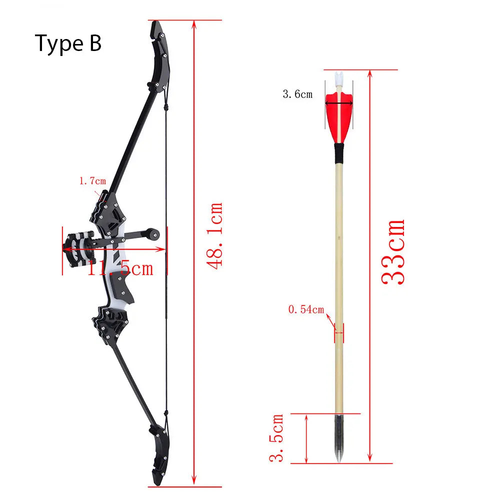 18Lbs Archery Mini Recurve Bow 19" Short Shooting Bow with Wooden Arrows for Youth Teen Children Outdoor Targeting Practice Game