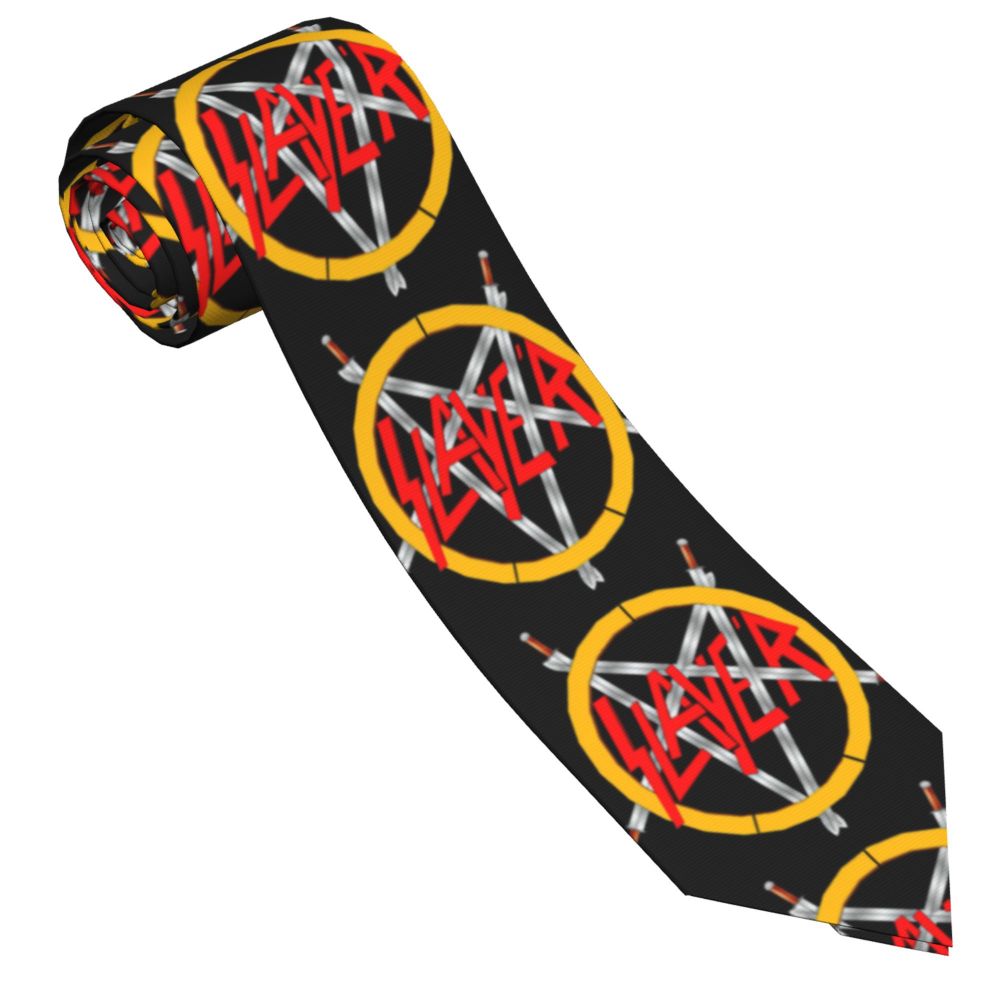 Slipknots Neckties Men's Customized Silk Heavy Metal Rock Music Gift Neck Tie for Office