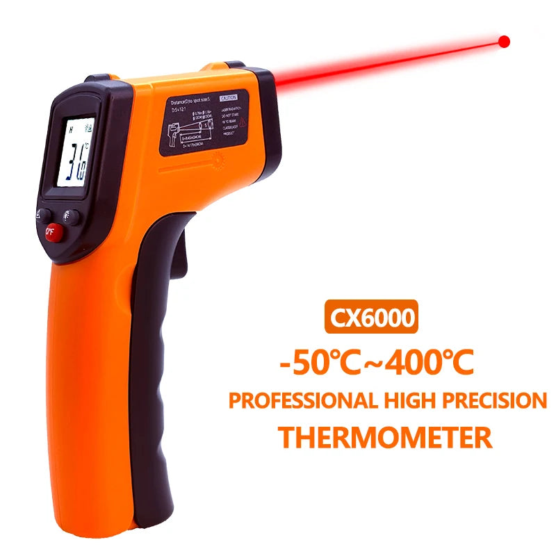 Digital Infrared Thermometer Laser termometro Pyrometer Gun Non-Contact Laser Temperature Meter gauge Tools -50~400℃