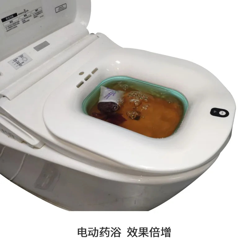 Electric Bidet Massage Hemorrhoids Care Wash Ass Fumigation Medicine Tub Elderly Pregnant Women Maternity Confinement Basin